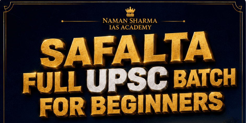 Safalta GS Foundation Batch for UPSC 2027/28/29